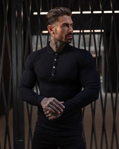 Muscle Polo Shirts for Men Slim Fit Short Sleeve Golf Shirts Men Dry Fit Shirts Casual Stylish Clothes Purple