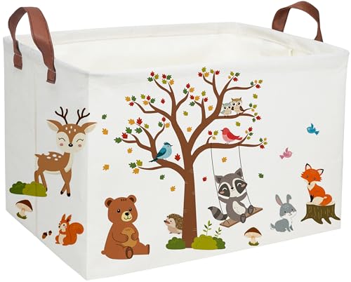 Essme Rectangular Halloween Basket,Dinosaur Baskets Empty with Handles for Kids Halloweens Room Decor,Boys and Girls,Candy Basket(Dinosaur Halloween)