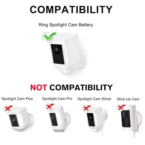 Power Adapter for Ring Spotlight Cam Battery, with 25Ft/7.5m Weatherproof Outdoor Cable to Continuously Charge Your Home Security Camera, No Need to Change The Batteries(Black)