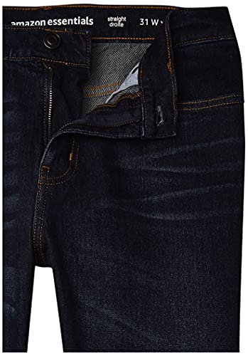 Amazon Essentials Men's Straight-Fit Stretch Jean, Medium Wash, 31W x 30L