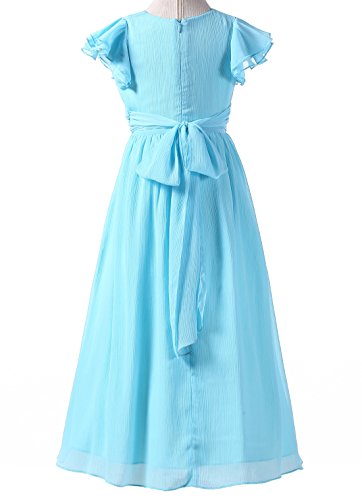 Happy Rose Flower Girl's Dress Prom Party Bridesmaid Dress Long Black 8