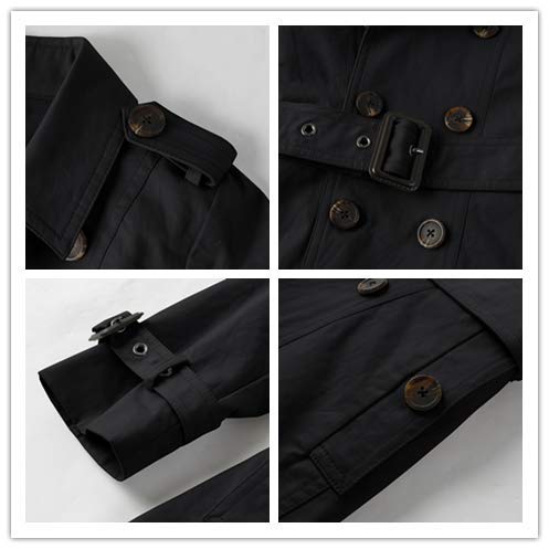 Kids Boys Girls Lightweight Trench Coat Double Breasted Classic Belted Jacket Spring Fall Outwear Dress Coats