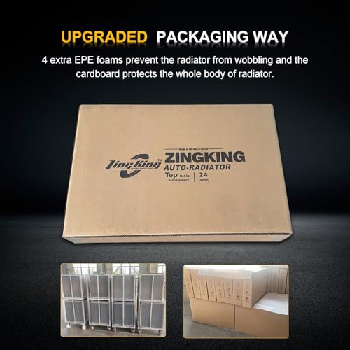 ZING KING CC829 All Aluminum Radiator 3-Row Race Radiator For 1982-2002 Chevy S-10 Blazer V8 Conversion 1984 1985 1986 1987 1988 1989 1990 Chevrolet Corvette