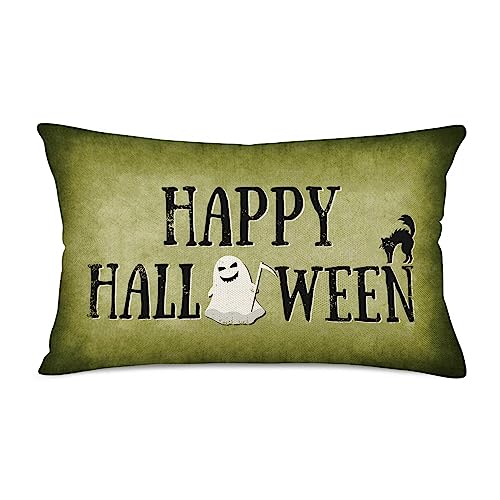 Easternprojet Hello Pumpkin Decor Lumbar Throw Pillow Covers 12x20 Inch Autumn Orange Pumpkins Waist Pillow Cases Blessed Farmhouse Thanksgiving Decor Pillow Cover for Sofa Couch