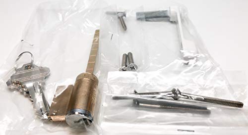 Sliding Patio Door Handle Set for Milgard, White (Locking)
