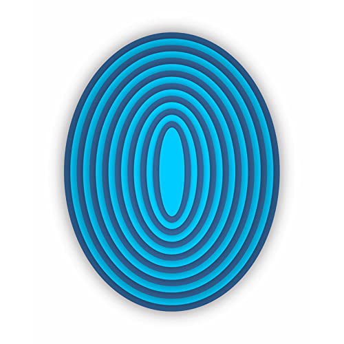 FAWENUCY Scrapbooking Die-Cuts, Layering Frame Metal Cutting Dies for Card Making, Paper Craft Punch Template, Background Embossing Stencils, DIY Album Décor (Frame C-14x10cm)