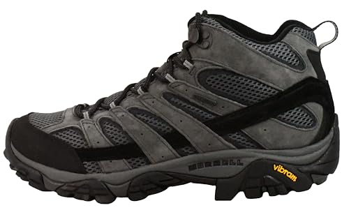 Merrell Men's Moab 2 Mid Waterproof Hiking Boot, New Granite, 10.5 W