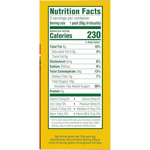 belVita Cinnamon Brown Sugar Breakfast Biscuits, 5 Packs (4 Biscuits Per Pack)