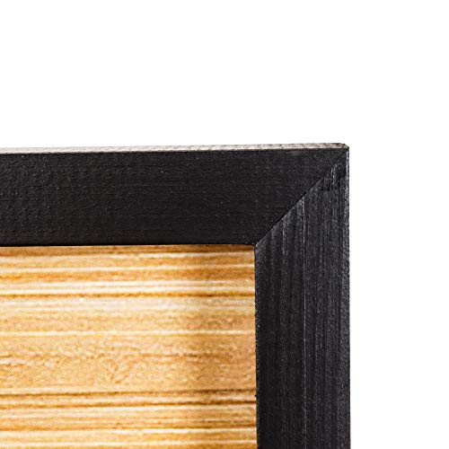 Brown Wooden Picture Frames 16x20 - Natural Rustic Solid Wood Thick Borders, Wall Mounting Poster Photo Frames