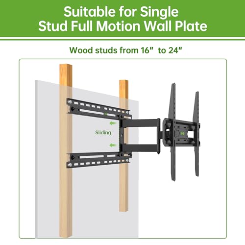 USX MOUNT TV Wall Mount for 50-90 Inch TVs up to 154LBS, TV Mount Bracket with Fits 16"-24" Wood Studs Spacing, and Easy for TV Centering, Max VESA 600x400mm