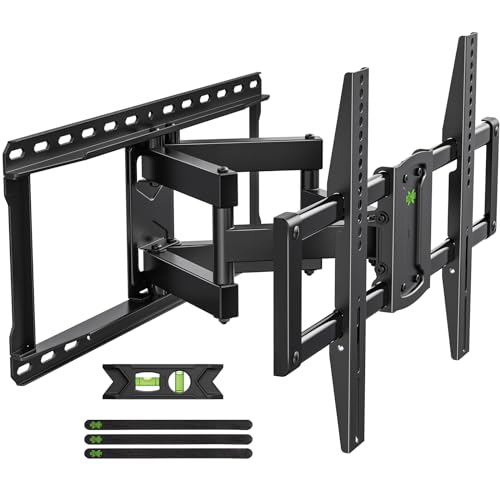 USX MOUNT Full Motion TV Wall Mount Fits for Most 26-55 Inch TVs 24" Extension Arm with Swivel Articulating Arm Rotation & Tilt, Corner Center Design TV Mount Bracket MAX VESA 400x400mm and 88lbs