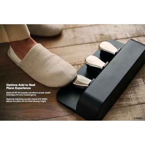 Casio Privia PX-S3100 – 88-Key Weighted Digital Piano | Slim & Elegant | 700 Tones, 200 Rhythms, Bluetooth Audio/MIDI, Touch Sensor Controls, Audio/MIDI Recorders & Editable DSP Effects