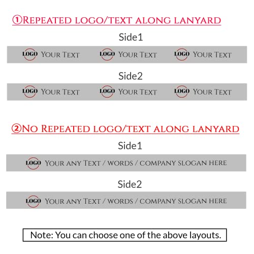 Personalized Lanyards Custom Neck Straps with Logo/Photo/Text/Name for Office Company School Event - 1 PCS