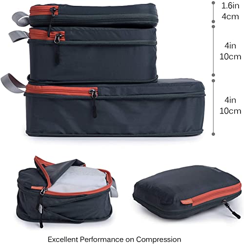 Compression Packing Cube Set 3pcs, Travel Bags Organizer for Luggage/Backpack