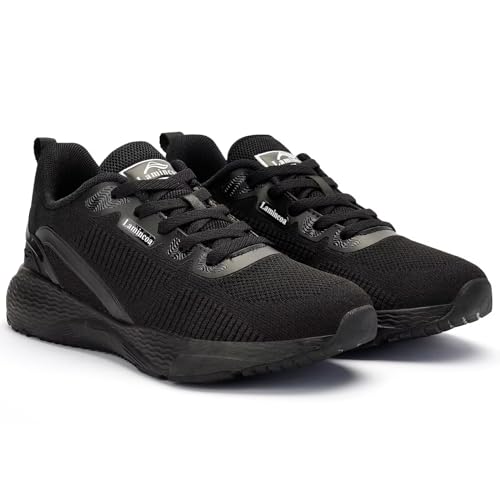 Lamincoa Womens Walking Shoes Lightweight Running Sneakers for Women Memory Foam Soft Women’s Tennis Shoes Breathable Mesh Shoes for Gym Workout Sports Black/White