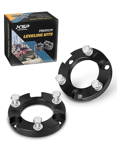 KSP 1.5" Front Leveling Lift Kits for Tacoma, 1.5 inch Front Strut Spacers Lift Kit for Toyota Tacoma 2005-2023 4Runner 2003-2023 FJ Cruiser 2007-2015, 1.5in Suspension Level Kit Aluminum Lift Spacers