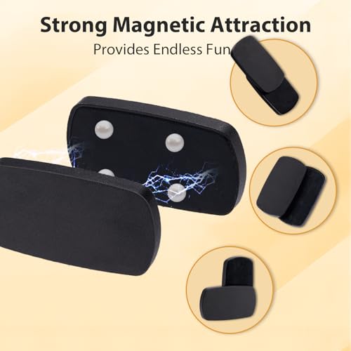 SOWSUN Fidget Slider Toys:Oval Haptic Magnetic Fingertip Slider Fidget Toy for Adults, Push Card Office Magnetic Sliding Fidget Toy Clicker Anxiety ADHD as Gifts - Silver
