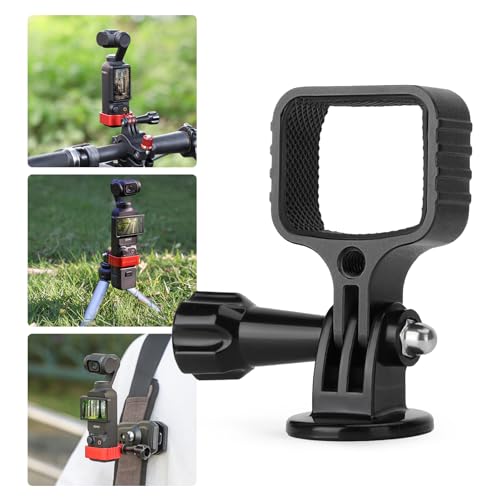 LIBOQIAO Expanding Mount Holder for DJI Osmo Pocket 3, Metal Expansion Bracket Frame for Pocket 3 Camera Adapter Mount Metal Adapter Bracket, Osmo Pocket 3 Accessories (Black)