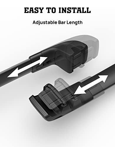 HmmtyRack Lockable Car Roof Rack Cross Bars Compatible with Volkswagen VW Atlas 2017-2024,Aluminum Crossbars for Roof Rack Cargo Carrier Bag Kayak Canoe Bike,VW Atlas Accessories