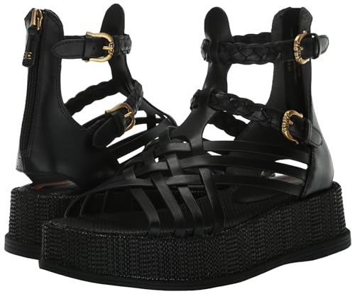 Sam Edelman Nicki Gladiator Sandal Black Leather 10 Medium