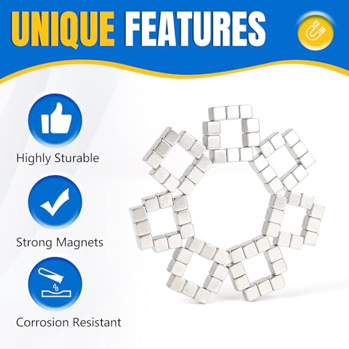 LOVIMAG Rare Earth Magnets, Small Magnets for Fridge, Whiteboard, Science, Crafts, DIY, Office and Locker Magnets-24pack