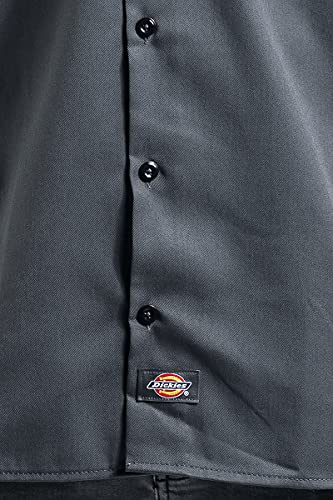 Dickies Men's Big & Tall Short Sleeve Work Shirt, Black