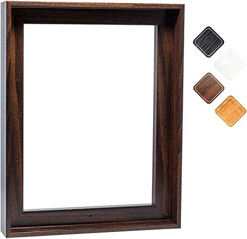 Canvas Floating Frame, Picture Wall Art Painting Frame for Finished Canvas Painting 1-1/4 Deep Picture Art Wall Decor. (Black, 12x20)