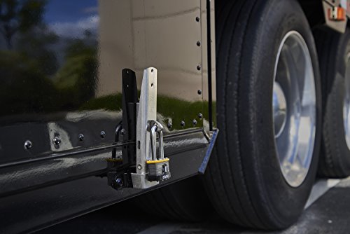 BRINKS - 44mm Commercial Laminated Steel Keyed and Warded Padlock with 2” Shackle - Hardened Stainless Steel Shackle with Steel Locking Bars