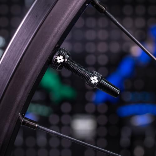 Muc-Off Tubeless Valves V2, Turquoise 60mm - Tubeless Valve Stems with Valve Core Removal Tool for Tubeless Tires - Includes Presta Valve Stem Caps