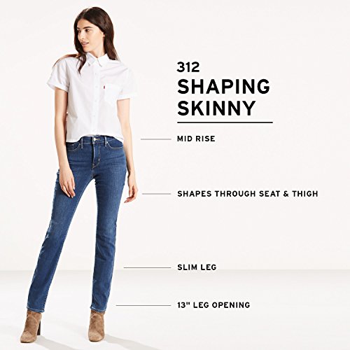 Levi's Women's 312 Shaping Slim Jeans, Darkest Sky, 31W x 32L