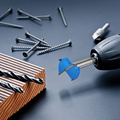 Forstner Bit Set, Wood Drilling, w/Carbide Tipped 8 Plus Piece Set by KOWOOD