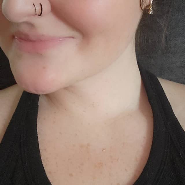 D.Bella 18G Small Nose Ring Hoop Surgical Steel Earrings Hoop Ear Tragus Helix Rook Snug Daith Hoop Earrings Body Piercing Jewelry Gold 7MM