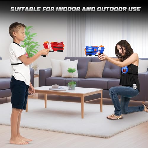 Laser Tag Guns Set of 2 Laser Tag with Digital LED Score Display Vests for Teens, Family and Adults Fun,Birthday Gift Toys for Kids Ages 6 7 8 9 10 11 12+Year Old Boy & Girls