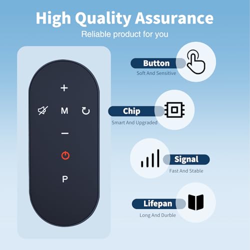 HZIME New Replacement Remote Control Compatible for ActiveLife Q22, LIVIVOX LX-22-2B, EGORUN Q22-3, RitKeep Fitness KRD-Q22, REDLIRO JK08F Portable Under Desk Treadmill