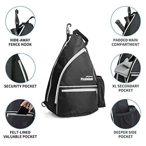 Mangrove Pickleball Backpack with Hook, Safety Pocket, Bottle Holder - For Men and Women