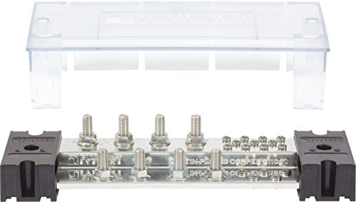 Blue Sea Systems 1990 POWERBAR1000 8 X 3/8 STUD W/CVR, 1000A, Beige