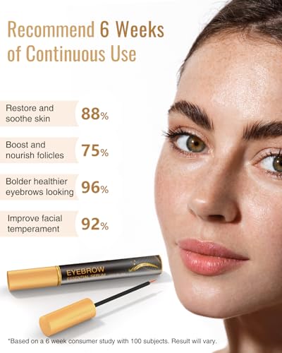 WM WESTERN MIRACLE Eyebrow Serum, Thicker & Longer Looking Eyebrows, Eyebrow Essential Serum for Natural Eyebrows, Brow & Lash Enhancing Serum, Vegan & Cruelty-Free - 1 Pack