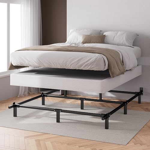 Zinus 7 Inch Compack® Metal Bed Frame, Support Bed Frame for Box Spring and Mattress Set, Black, Twin