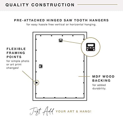 MCS Trendsetter 24x30 Poster Frame & Studio Gallery 20x27 Photo Frame Bundle