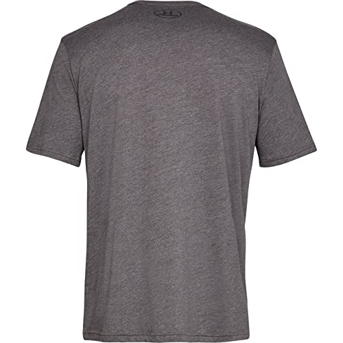 Under Armour Men's Sportstyle Left Chest Short-Sleeve T-Shirt , Charcoal Medium Heat (019)/Black , Large