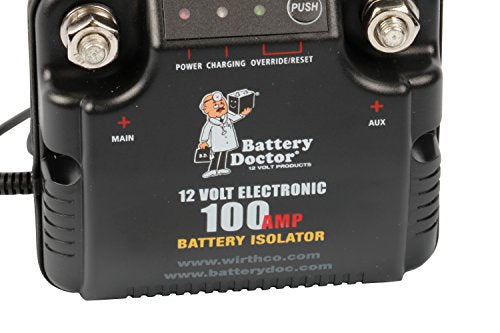 WirthCo 20090 Battery Doctor 75 Amp/100 Amp Battery Isolator , Black