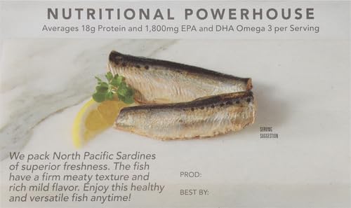 Wild Planet Wild Sardines in Water, No Salt Added, Tinned FIsh, Sustainably Wild-Caught, Non-GMO, Kosher, Gluten Free, Keto and Paleo, 4.4 Ounce, Single Unit