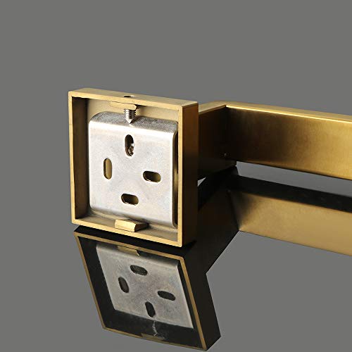 Alise Hand Towel Holder Towel Ring for Bathroom Lavatory,Black Towel Bar Square Towel Hanger Wall Mount SUS304 Stainless Steel Towel Rack,GYT7010-G Brushed Gold
