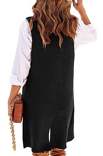 Danedvi Women Open Front Lapel Collar Cardigan Vest Button Down Long Sweaters Cardigan Solid Outerwear Coats Burgundy