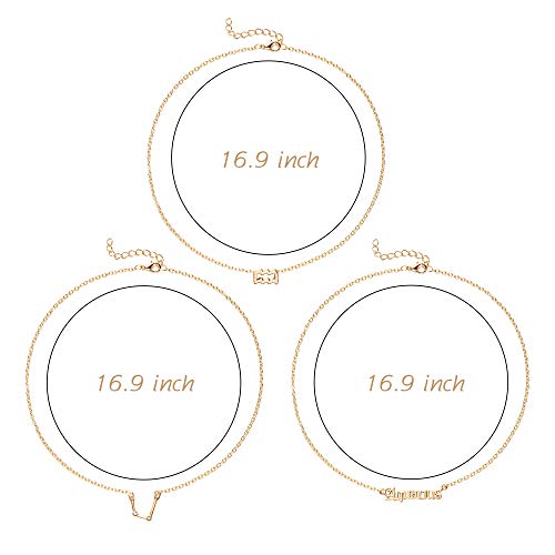 PANTIDE 3Pcs Scorpio Zodiac Layer Necklaces for Women Retro Silver Plated 12 Constellation Pendant Exquisite Letter Horoscope Old English Zodiac Sign Necklace for Birthday Gifts(Silver)
