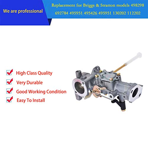 ALL-CARB Carburetor Replacement for 498298 692784 130202 112202 112232 134202 137202 133212 5Hp 495951 495426 492611 490533 Carb
