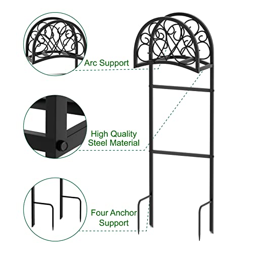 Dosker Hose Holder Garden Hose Reels Holder Storage Rack Heavy Duty Metal Standing Water Hose Storage Hook for Expandable Hose Reel Flexable for Outdoor Backyard
