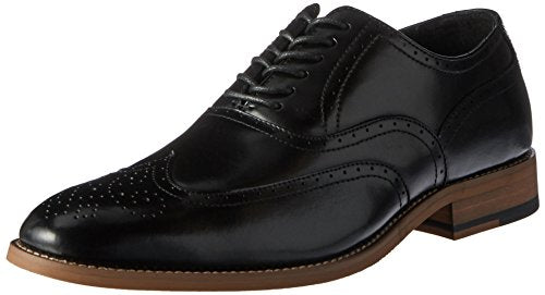 STACY ADAMS mens Dunbar - Wingtip Oxford, Black, 10.5 US