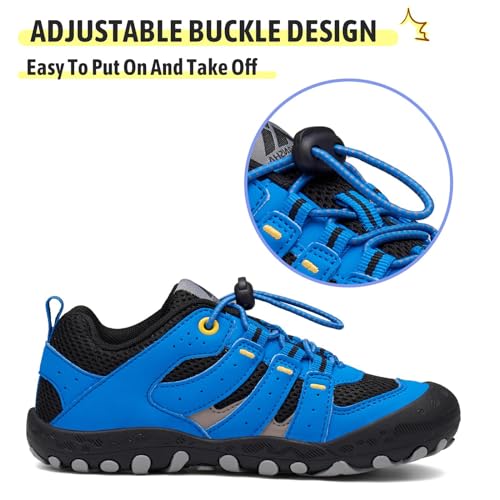 Mishansha Kids Hiking Boots Toddler Girls Boys Hiking Shoes Water-Resistant Anti-Collision Non-Slip Athletic Outdoor Trekking Boots