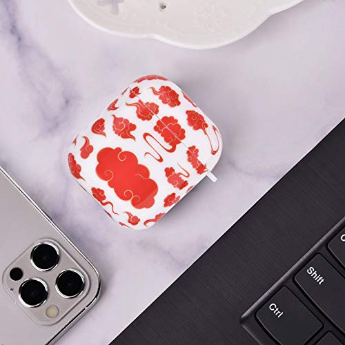 OLEBAND Airpod Case Cover with Keychain and Cute Skin,Hard and Shockproof Ipods Case Cover for Women and Girls,Accessory Sets Air pod 2 and 1(Cow)